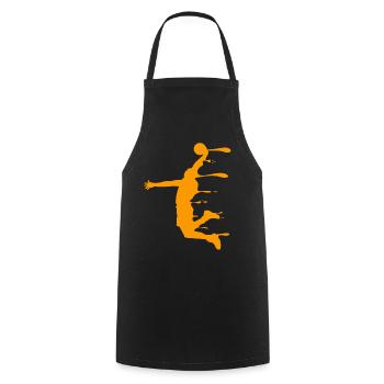 Basket-ball basketball joueur de basket-ball cadeau - Tablier de cuisine - noir - Devant - AI Model Male 185 dark (185cm)