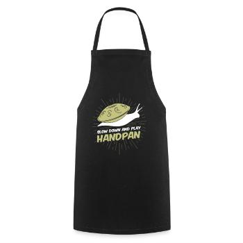 Handpan Hang Schnecke Music Sound T-Shirt Tee - Kochschürze - Schwarz - Vorne - AI Model Male 185 dark (185cm)