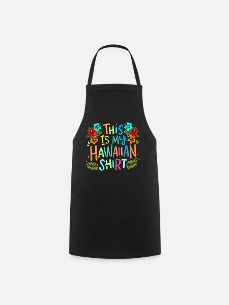 Hawaii Strand - Kochschürze - Schwarz
