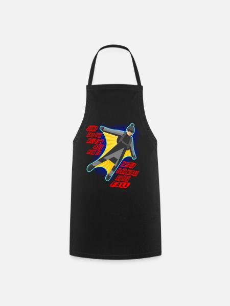 Base Jumping Fallschirm Springen Geschenk - Kochschürze - Schwarz