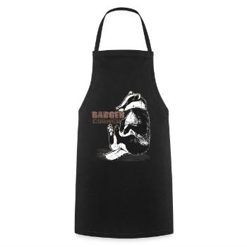 Miel Blaireau Miel Blaireau Forêt Animal Sauvage - Tablier de cuisine - noir - Devant - AI Model Male 185 dark (185cm)