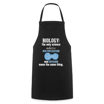 Biologist biology teacher pupil student gift - Cooking Apron - black - Front - AI Model Male 185 dark (185cm)
