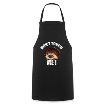 Hedgehog Forest Animal Animal Lover Gift - Cooking Apron - black - Front - AI Model Male 185 dark (185cm)
