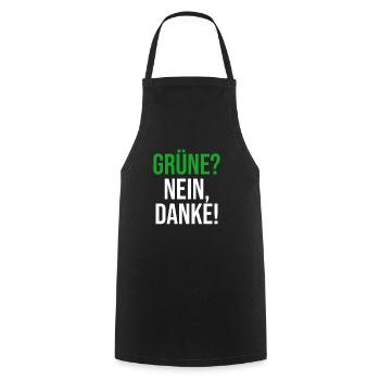 Grüne Nein Danke Anti Gegen Grünen Politik - Kochschürze - Schwarz - Vorne - AI Model Male 185 dark (185cm)