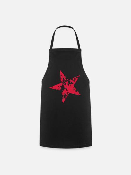 Star Stern - Kochschürze - Schwarz