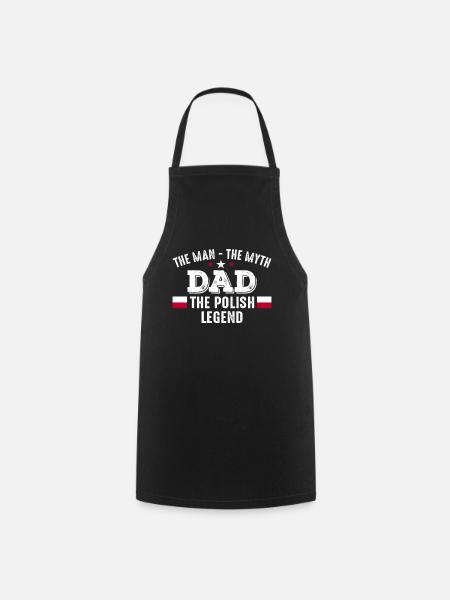Polnischer Vater Geschenkidee - Kochschürze - Schwarz