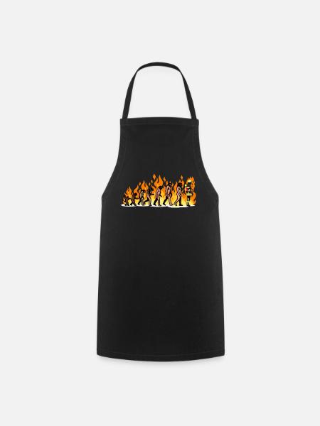EVOLUTION Feuerwehr Feuerwehrmann Fire Geschenke - Kochschürze - Schwarz