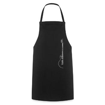 Guitar On Side Line Art Instrument Gift - Cooking Apron - black - Front - AI Model Male 185 dark (185cm)