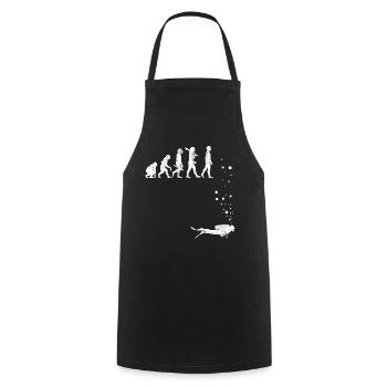 Plongeurs plongeurs - Tablier de cuisine - noir - Devant - AI Model Male 185 dark (185cm)