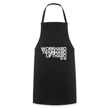 Devis de remise en forme - Tablier de cuisine - noir - Devant - AI Model Male 185 dark (185cm)