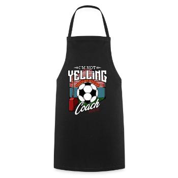 Fußballtrainer Cool Coach Lustige Sprüche Geschenk - Kochschürze - Schwarz - Vorne - AI Model Male 185 dark (185cm)