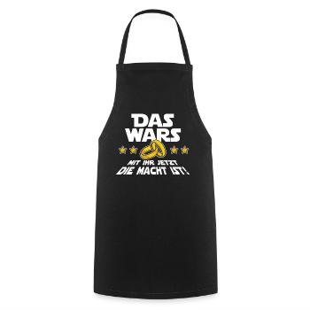 Das Wars Lustig Spruch Hochzeit Junggeselle JGA - Kochschürze - Schwarz - Vorne - AI Model Male 185 dark (185cm)