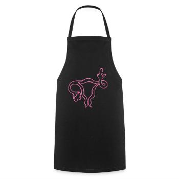Women's Rights Uterus Gift Idea Abortion - Cooking Apron - black - Front - AI Model Male 185 dark (185cm)