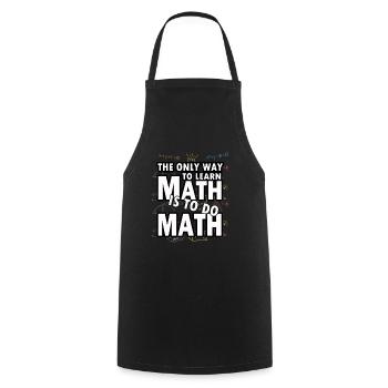 Mathematik Mathe Mathematiker Experiment geschenk - Kochschürze - Schwarz - Vorne - AI Model Male 185 dark (185cm)