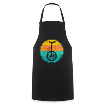unicycle - Cooking Apron - black - Front - AI Model Male 185 dark (185cm)