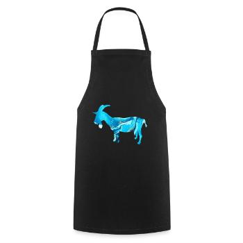 ZIEGE - Tablier de cuisine - noir - Devant - AI Model Male 185 dark (185cm)