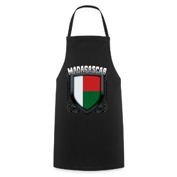 Malagasy Coat of Arms Cool Madagascar Gift Idea - Cooking Apron - black - Front - AI Model Male 185 dark (185cm)