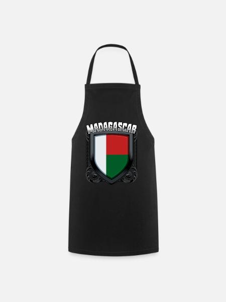 Blason malgache, une idée cadeau malgache à Madagascar - Tablier de cuisine - noir