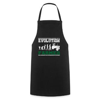 Traktor Landwirt Evolution - Kochschürze - Schwarz - Vorne - AI Model Male 185 dark (185cm)
