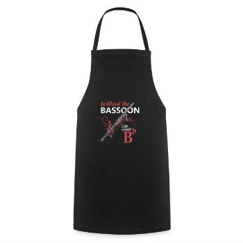 Fagott Musikinstrument Musik Musiker Geschenk - Kochschürze - Schwarz - Vorne - AI Model Male 185 dark (185cm)