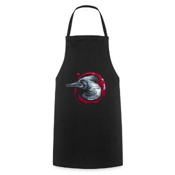 Kormoran Geschenk - Tablier de cuisine - noir - Devant - AI Model Male 185 dark (185cm)