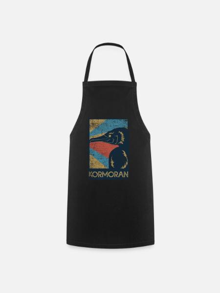 Kormoran Geschenk - Kochschürze - Schwarz