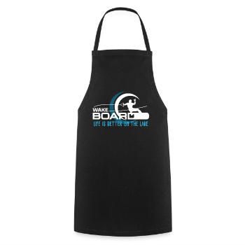 Wakeboard wakeboarding surfers - Cooking Apron - black - Front - AI Model Male 185 dark (185cm)