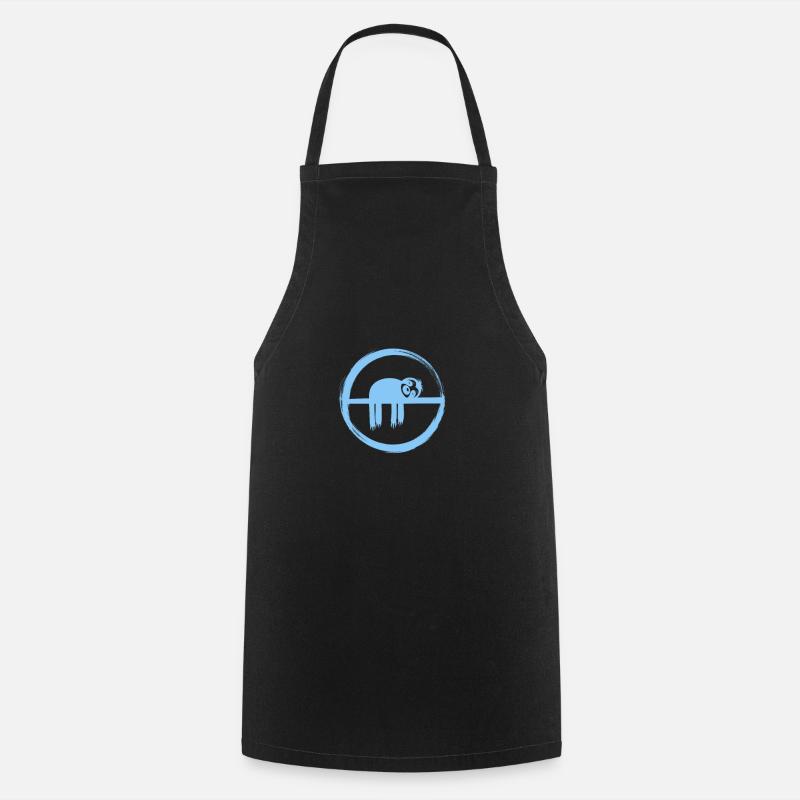 Faultier - Sloth - Cooking Apron - black