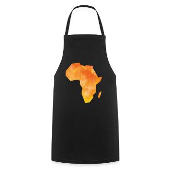 Karte Afrika - Kochschürze - Schwarz - Vorne - AI Model Male 185 dark (185cm)