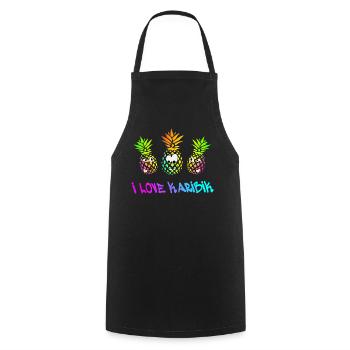 Holiday Caribbean - Cooking Apron - black - Front - AI Model Male 185 dark (185cm)
