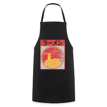 Vintages japanisches Ramen-Anime-Geschenk Retro Ramen - Kochschürze - Schwarz - Vorne - AI Model Male 185 dark (185cm)