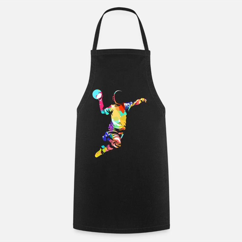 Handball Geschenk - Kochschürze - Schwarz