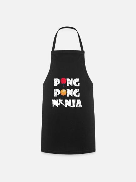 Ping Pong - Kochschürze - Schwarz