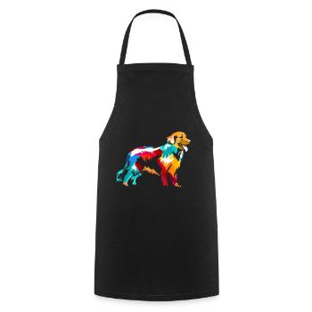 Berner Sennenhund Geschenk - Kochschürze - Schwarz - Vorne - AI Model Male 185 dark (185cm)