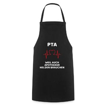 PTA lustiges Geschenk - Kochschürze - Schwarz - Vorne - AI Model Male 185 dark (185cm)
