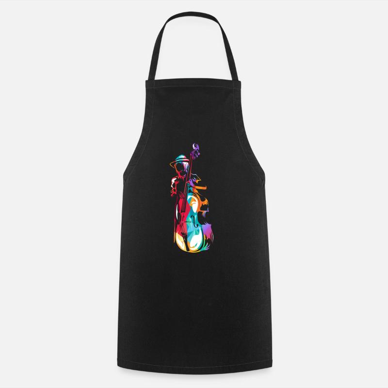 Kontrabass Geschenk - Kochschürze - Schwarz