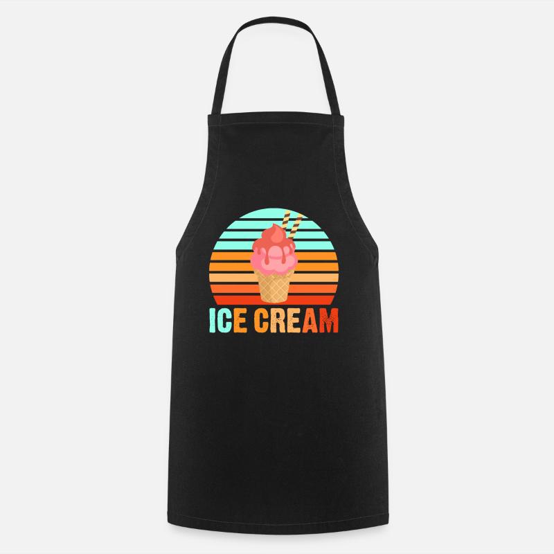 Glace glace - Tablier de cuisine - noir