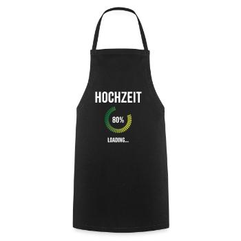 Polterabend Junggesellenabschied Geschenkidee Witz - Kochschürze - Schwarz - Vorne - AI Model Male 185 dark (185cm)