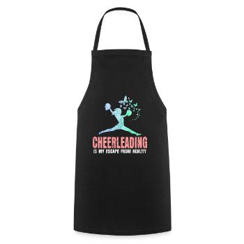Cheerleading - Cooking Apron - black - Front - AI Model Male 185 dark (185cm)
