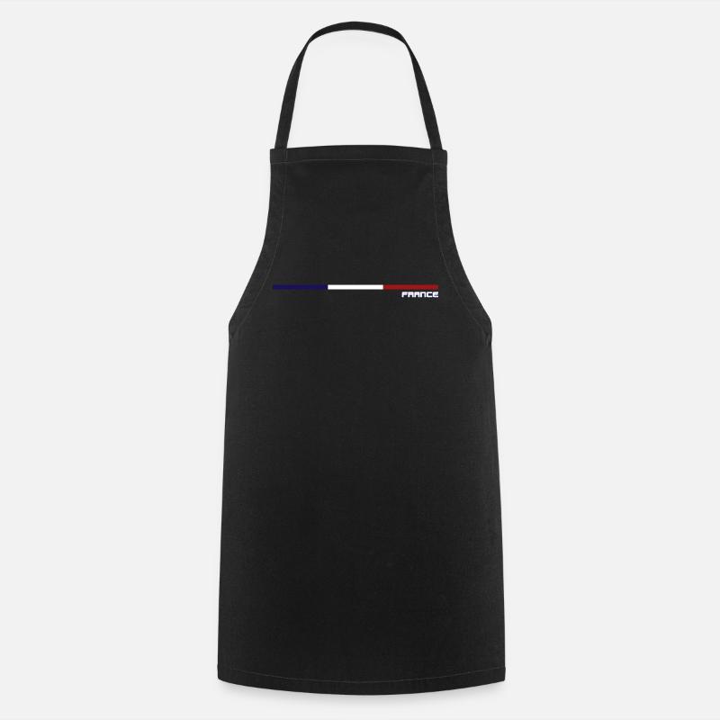 French flag - Cooking Apron - black