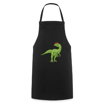 Dilophosaurus dinosaur gift - Cooking Apron - black - Front - AI Model Male 185 dark (185cm)