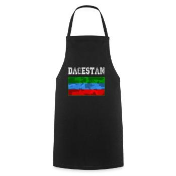 Drapeau du Daghestan. Un fier peuple daghestanais porte cette - Tablier de cuisine - noir - Devant - AI Model Male 185 dark (185cm)