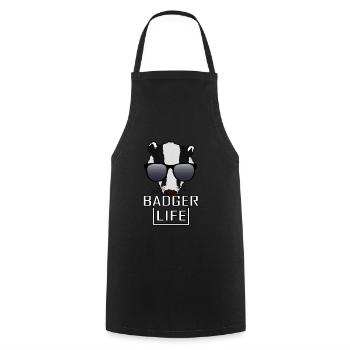 Miel Blaireau de miel Blaireau Forêt Sauvage - Tablier de cuisine - noir - Devant - AI Model Male 185 dark (185cm)