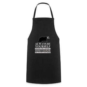 Miel Blaireau de miel Blaireau Forêt Sauvage - Tablier de cuisine - noir - Devant - AI Model Male 185 dark (185cm)