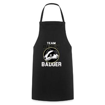 Miel Blaireau Forêt Animal sauvage - Tablier de cuisine - noir - Devant - AI Model Male 185 dark (185cm)