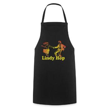 Lindy Hop Swing Danse Danse Années 40 Années 50 - Tablier de cuisine - noir - Devant - AI Model Male 185 dark (185cm)