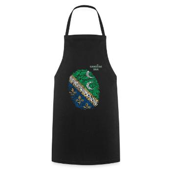 Sandzak DNA Proud Sandzak Roots - Cooking Apron - black - Front - AI Model Male 185 dark (185cm)
