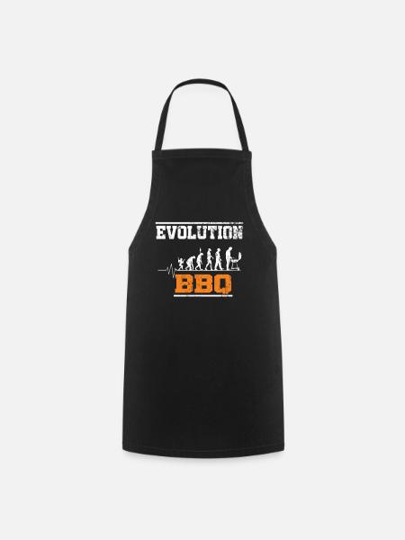 Evolution Grillen Herzschlag - Kochschürze - Schwarz