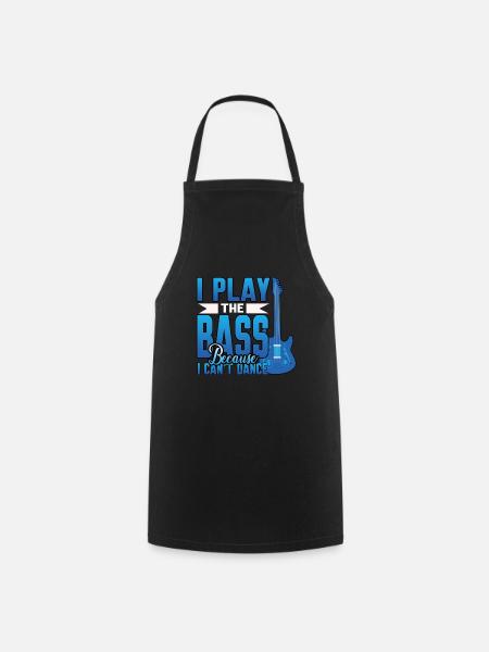 Basse musique basse guitare - Tablier de cuisine - noir