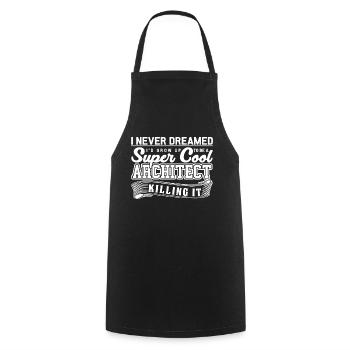 Architecte - Tablier de cuisine - noir - Devant - AI Model Male 185 dark (185cm)